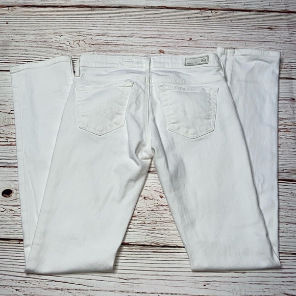 AG The Stevie Slim Straight Jeans in White Sz 25 - Picture 9 of 16